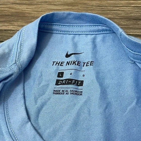 Nike Jordan UNC Tar Heels Dri-Fit T-Shirt Blue Men’s Large - Picture 2 of 5